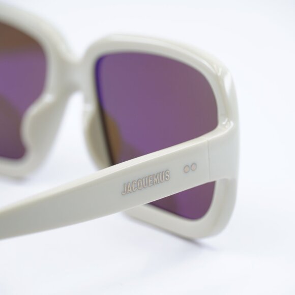 Jacquemus CABANA JAC/86 C2 Sunglasses Sand Square Frame, Brown Lenses main image 9